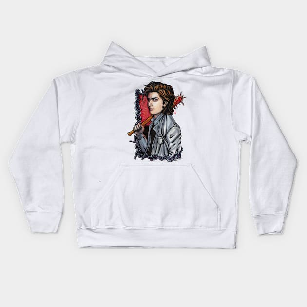 Steve Harrington Kids Hoodie by Salier